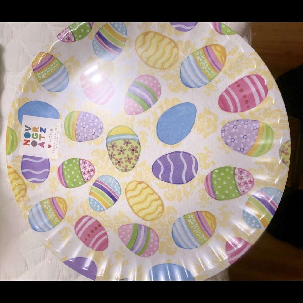 Large round platter for Easter